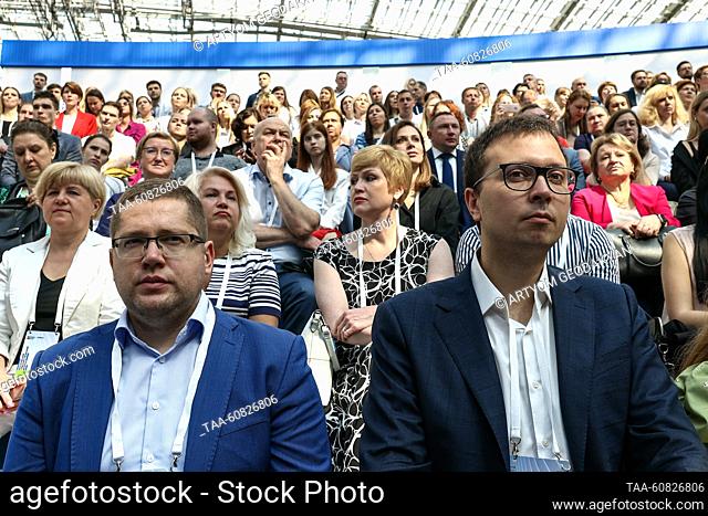 RUSSIA, MOSCOW - AUGUST 2, 2023: A plenary session of the 3rd Urban Health International Congress in Gostiny Dvor held as part of the 12th Moscow Urban Forum...