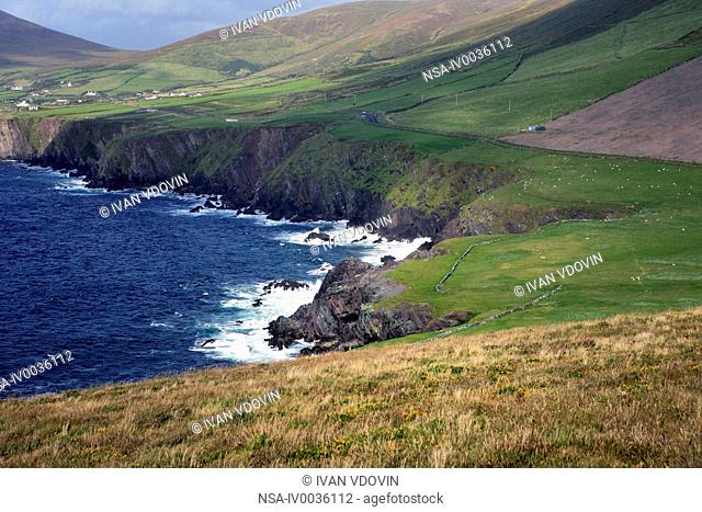 Slea Head landscape, Dingle peninsula, Kerry county, Ireland