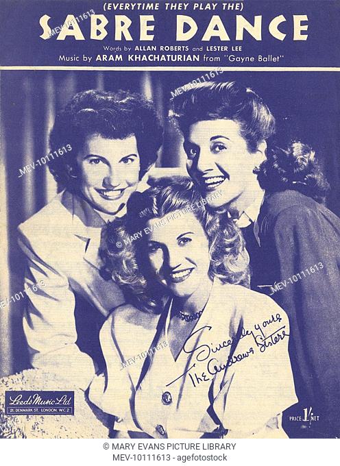His ever-popular 'Sabre Dance' from the Gayaneh Suite is performed with verve by the Andrews Sisters