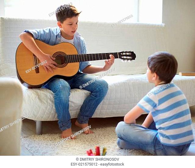 Learning how to play the guitar