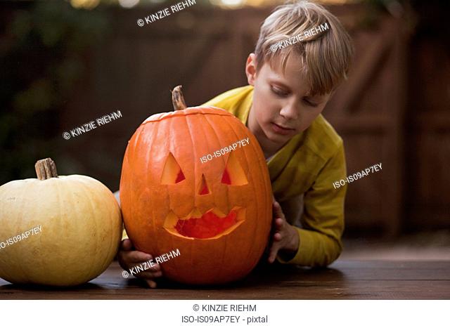 Pumpkin carving for Halloween