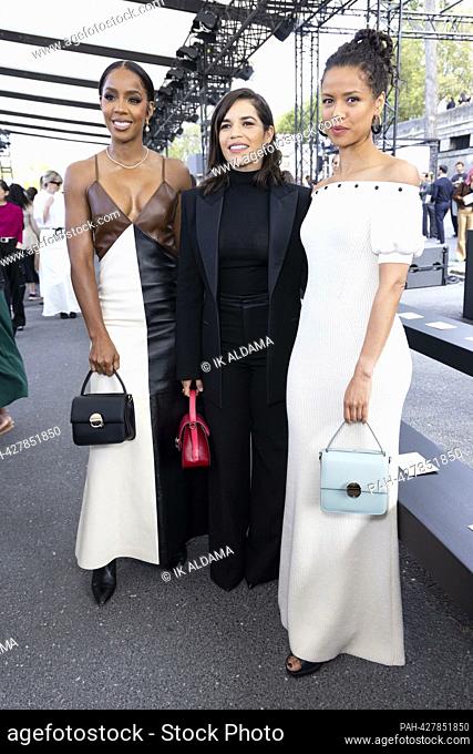 Kelly Rowland, Gugu Mbatha-Raw and America Ferrera attend CHLOÃ‰ Spring/Summer 2024 Runway during Paris Fashion Week on September 2023 - Paris; France...
