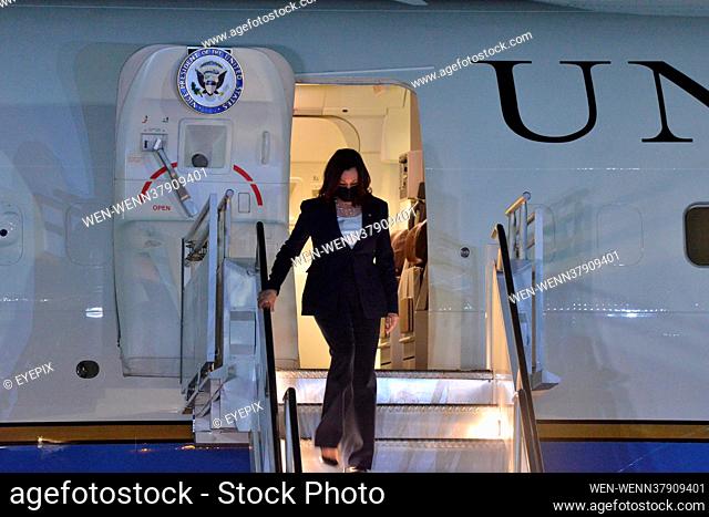MEXICO CITY, MEXICO - JUNE 7: Vice President of the United States, Kamala Harris, arriving at Mexico City Airport to meet with Mexican President Andres Manuel...