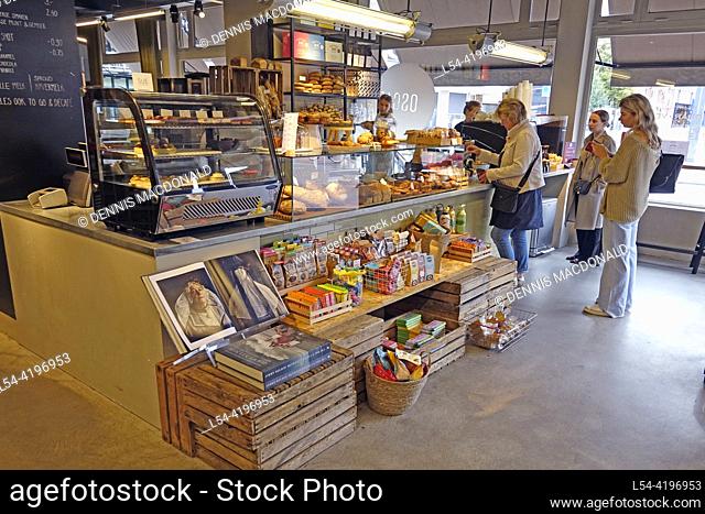 Bakery and Cafe in Haarlem Amsterdam Netherlands near the train station offering pastries and coffee convenient with wifi