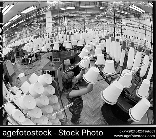 ***DECEMBER 20, 1984 FILE PHOTO***Production in Company Jitex Pisek, Czechoslovakia, December 20, 1984. Jitex Pisek exports lot of models of outerwear