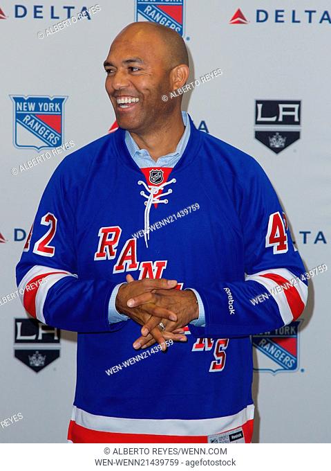 Delta celebrates the New York Rangers vs. Los Angeles Kings Stanley Cup Finals with a charity air hockey game between New York and Los Angeles sports legends
