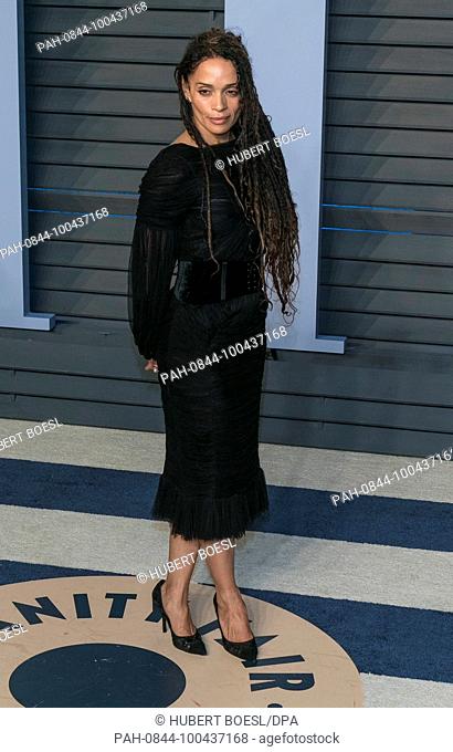 Lisa Bonet attends the Vanity Fair Oscar Party at Wallis Annenberg Center for the Performing Arts in Beverly Hills, Los Angeles, USA, on 04 March 2018