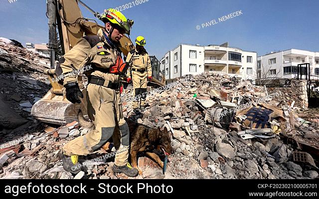 Czech rescuers extricated two survivors of the Monday February 6 and 7, 2023 earthquake from the debris in the Turkish town of Adiyaman this morning