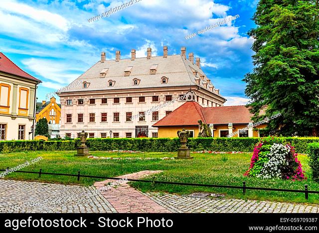 Wroclaw, Poland houses view of Ostrow Tumski island