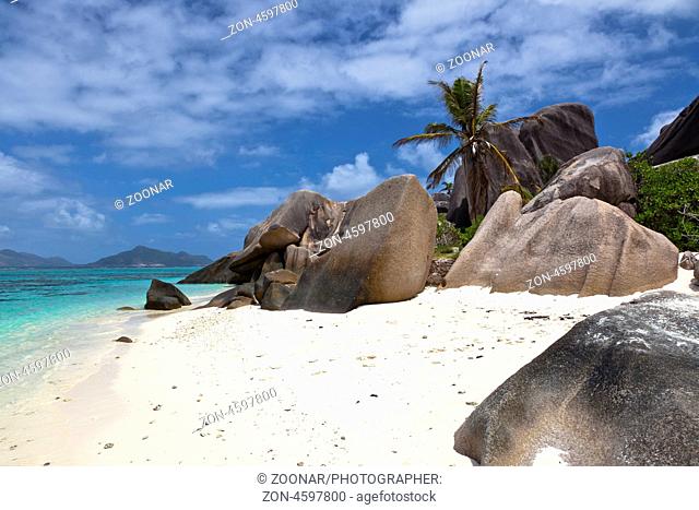 Beach AnseSource d'Argent, Island La Digue, Seychelles