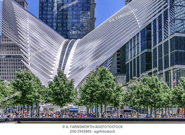 New York, New York, Manhattan, USA National September 11 Memorial & Museum The Oculus transportation hub