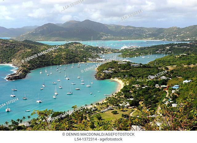 View of English Harbour from Shirley Heights St  John's Antigua Caribbean Cruise NCL