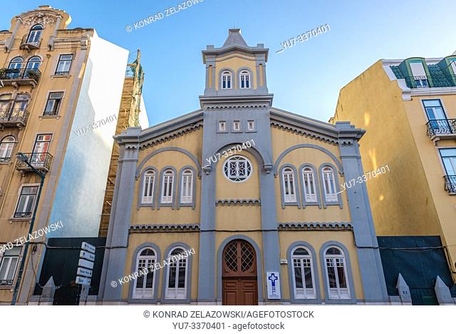 Lisbonense Evangelical - Presbyterian Church on Rua Febo Moniz in Lisbon city, Portugal