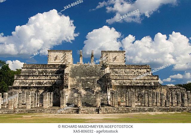 Mexico, Yucatan, Chichen Itza, Temple of the Warriors