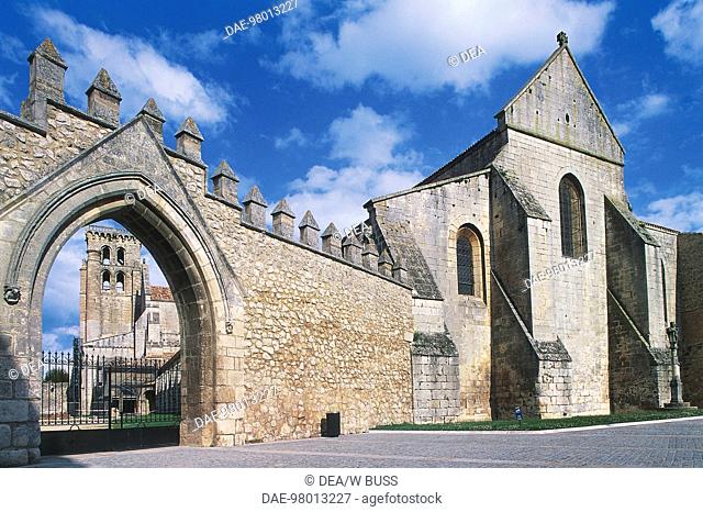 View of the Monastery of Santa Maria la Real de las Huelgas, Burgos, Castile and Leon. Spain, 12th-13th century
