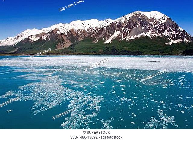 USA, Southeast Alaska, Yakutat Bay, Gulf of Alaska, Saint Alias Mountain Range