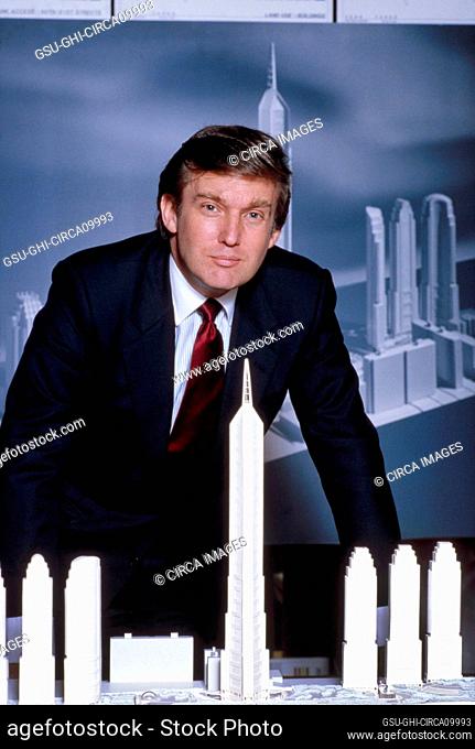 Donald Trump, half-length Portrait, New York City, New York, USA, Bernard Gotfryd, 1985