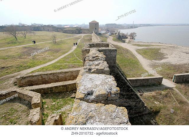 The fortress Akkerman from the Dniester Liman (white rock, white fortress), Belgorod-Dnestrovskiy , Ukraine, Eastern Europe