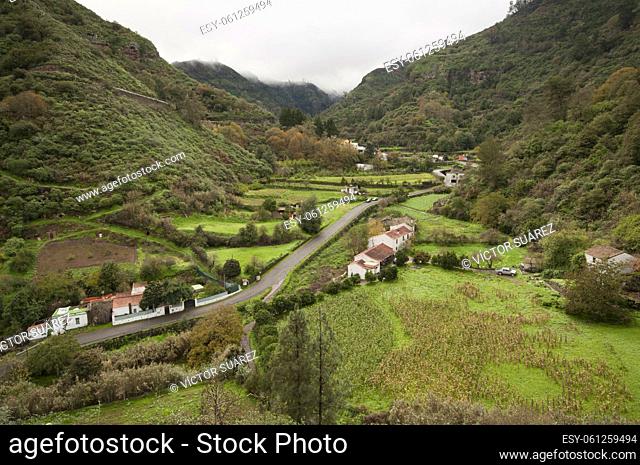 Village of Valsendero. Valleseco. Gran Canaria. Canary Islands. Spain