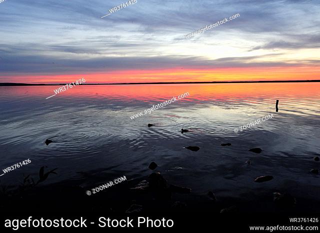 Sunset at Steinhude lake, Steinhude am Meer, Germany