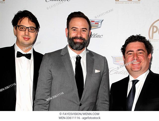 29th Annual Producers Guild Awards, held at The Beverly Hilton Hotel in Beverly Hills, California. Featuring: Matthew Torne, Mark Rinehart