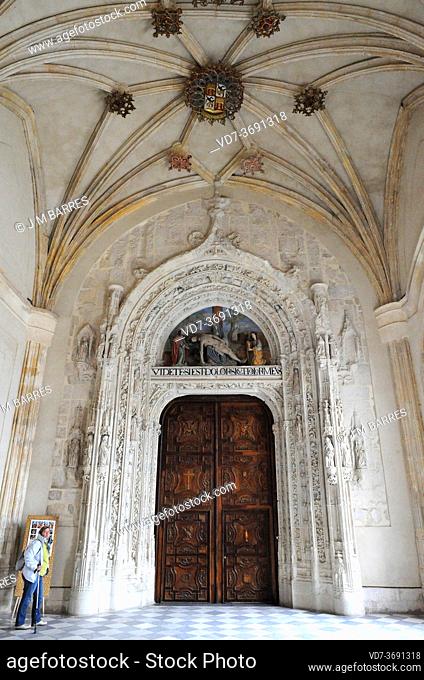 Santa Maria de El Paular monastery (gothic 14th century). Rascafria, Comunidad de Madrid, Spain