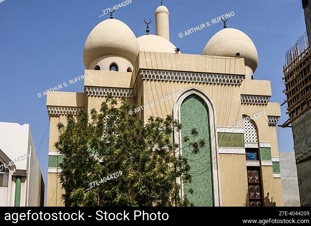 Ali Ibn Abi Talib Mosque, Ali bin Abi Talib Street, Textile District. Bur Dubai. Dubai. United Arab Emirates. Middle East