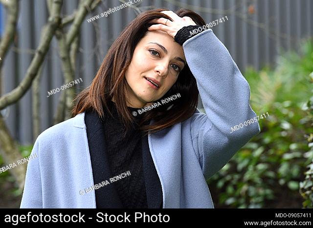 Italian actress Barbara Ronchi attends at the photocall of the RAI TV series Vostro Onore. Rome (Italy), February 21st, 2022