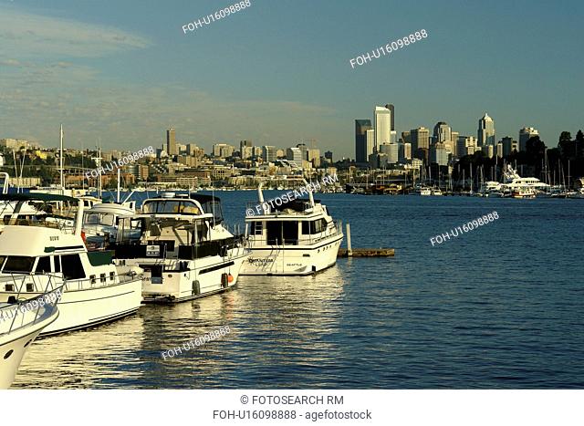 Seattle, WA, Washington, Puget Sound, Lake Union, North Shore, boats