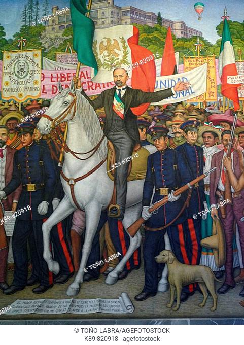 Castillo de Chapultepec Mural Paintings. Ciudad de México