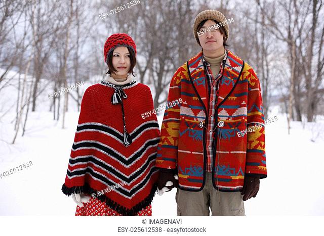 Couple in winter