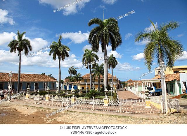 Panoramic view of Central Park from the historic city of Trinidad, Cuba