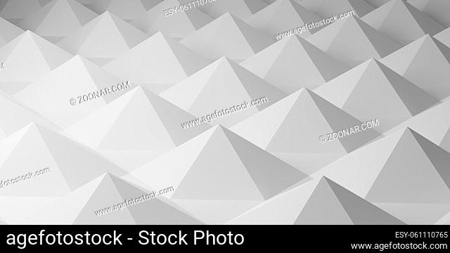Abstract modern bright pyramid background, 3d rendering
