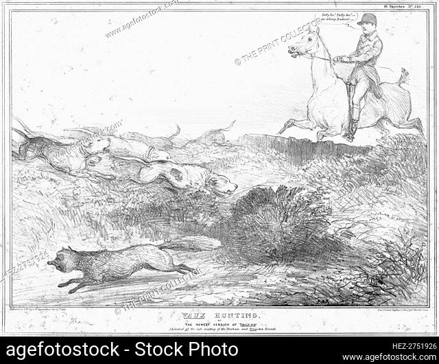 'Vaux Hunting, or the Newest Version of Tally Ho!', 1834. Creator: John Doyle