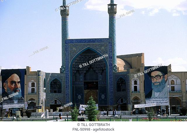 Facade of mosque, Masjid-e Imam, Meydan-e Imam, Isfahan, Iran