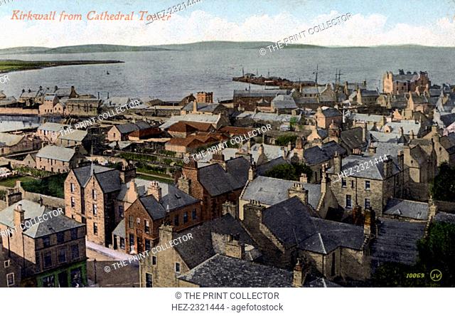 Kirkwall from the Cathedral tower, Orkney, Scotland, 20th century