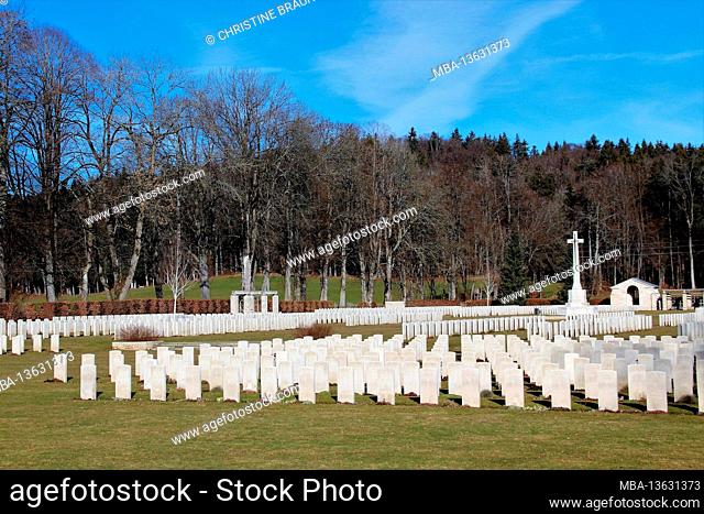 Germany, Upper Bavaria, Dürnbach, military cemetery, graves Bavaria, close Miesbach, cemetery, War Cemetery, commemoration, memory, World War I, 1939-45