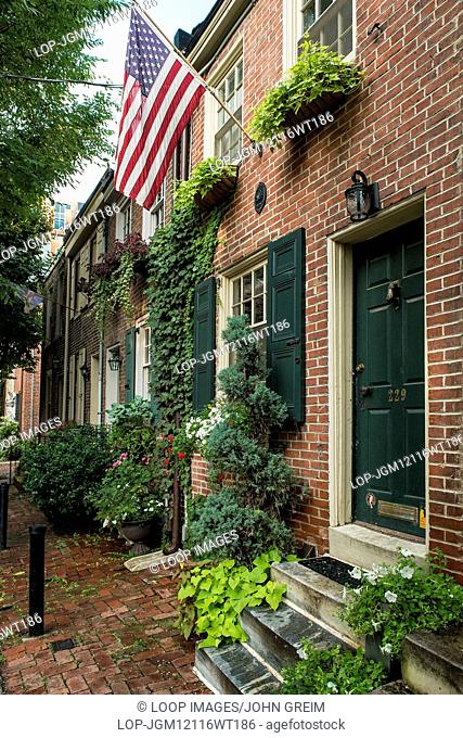 Exterior of a townhouse in Philadelphia