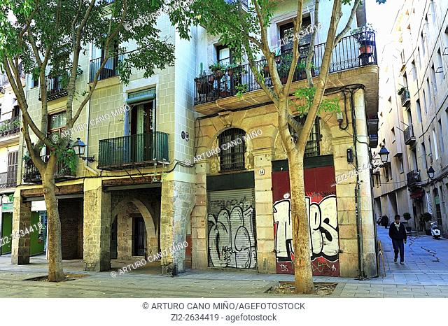 Casc Antic, Old Downtown. Barcelona, Spain