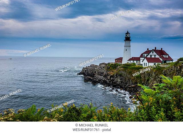 USA, Maine, Cape Elizabeth, Portland Head Light