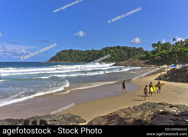 Itacare, Tropical beach view, Bahia, Brazil, South America