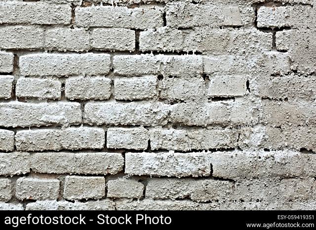 Old, bare brick wall texture