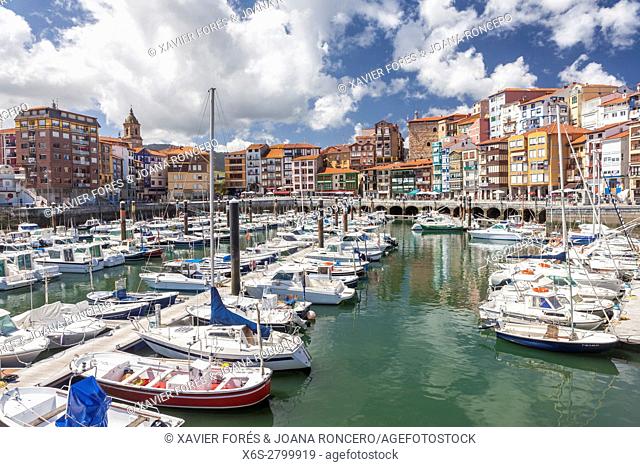 Bermeo village in Vizcaya province, The Basque Country, Spain