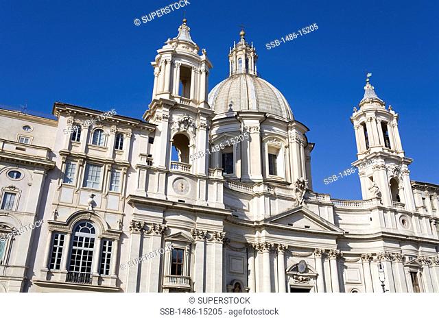 Saint Agnese in Agone Church, Piazza Navona, Rome, Italy, Europe