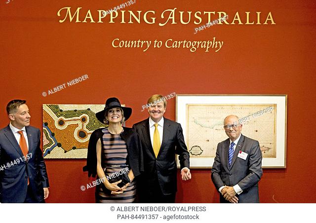 Utrecht, 03-10-2016 HM King Willem-Alexander and and Queen Máxima opening HM King Willem-Alexander and HM Queen Máxima open the exhibition ""Mapping Australia...