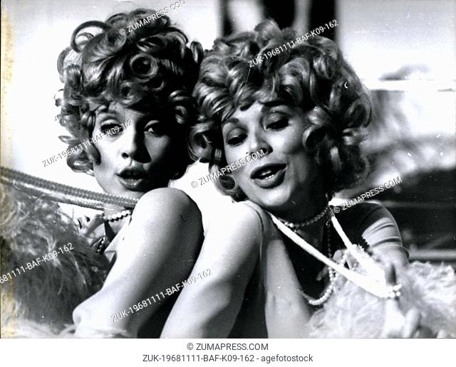 Nov. 11, 1968 - Mireille Darc to Co-Star with Sylvie in 'Sylvie Vartan Show': For the first time Mireille Darc, the famous Screen Actress