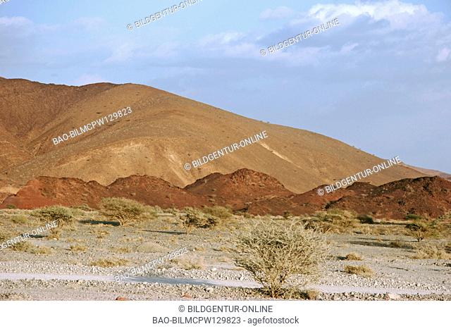 Scenery in Hajar al-Sharqi, Oman Mountains near Suma il passport Hajar al Gharbi to rank Waste Land