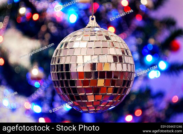 mirror disco ball giving off a party vibe at a discotheque