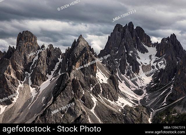Fadini di Misurina a rugged mountain range in the Dolomites