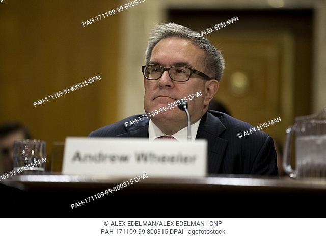 Andrew Wheeler during his confirmation hearing to be Deputy Administrator of the Environmental Protection Agency before the United States Senate Committee on...